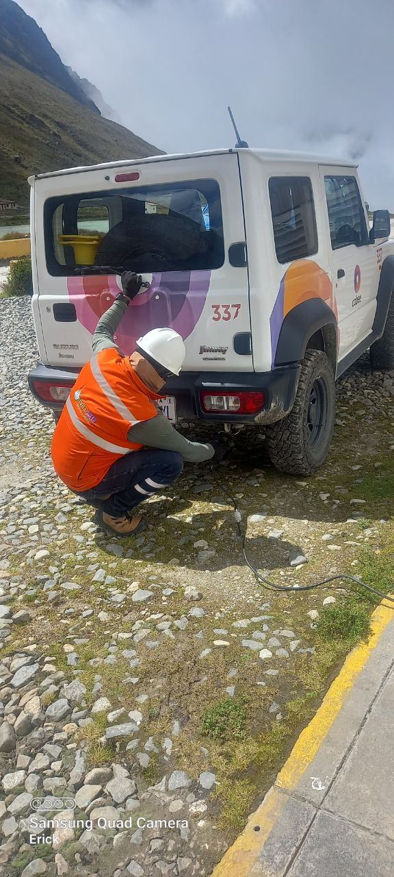 Vehículo ENVIROLAB en ruta